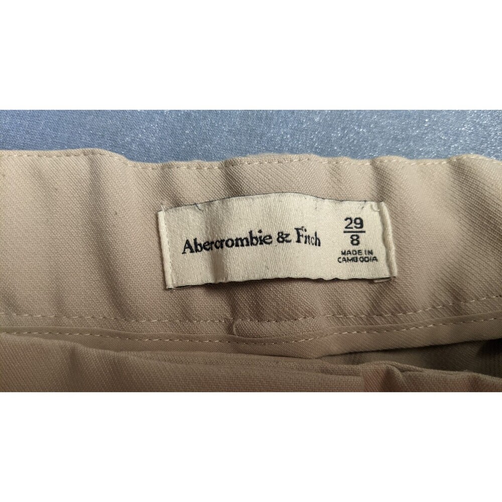 Women's Abercrombie & Fitch Sloane Tan Tailored Wide Leg Pant 29/8 - Picture 11 of 13